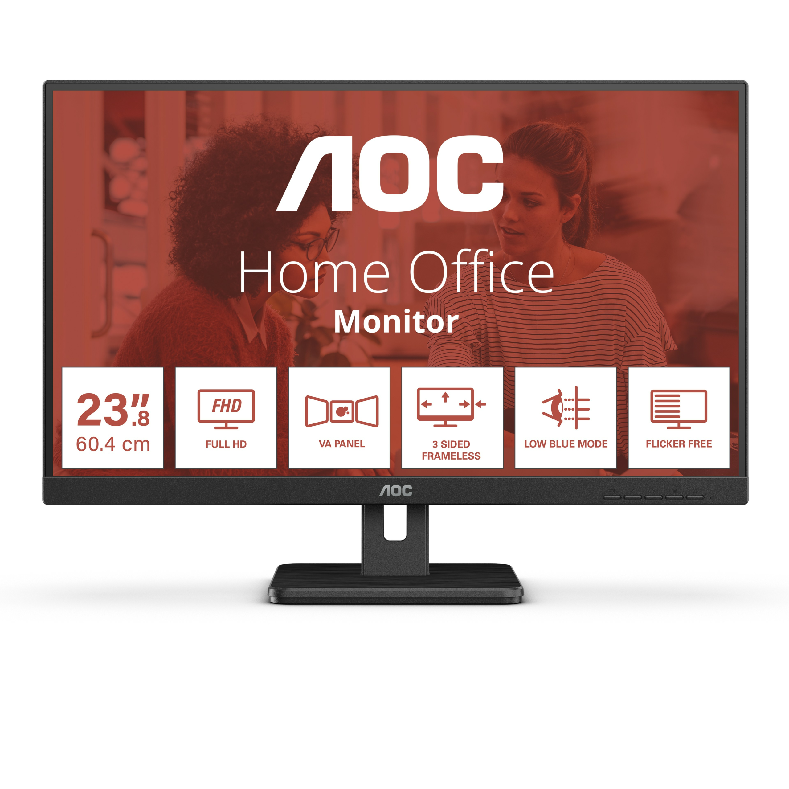 Monitor AOC 24E3UM 24” FullHD VA 75 Hz HDR LED Nero