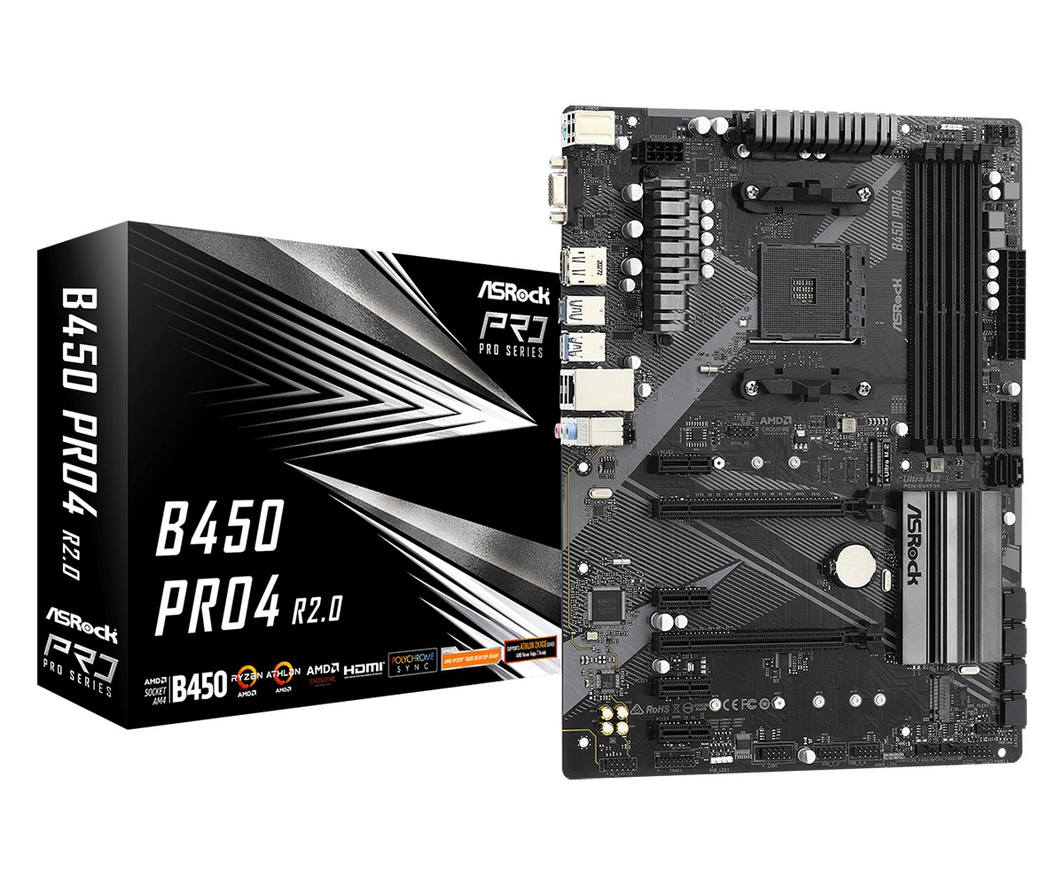 Scheda madre ASROCK B450 PRO4 R2.0 socket AM4