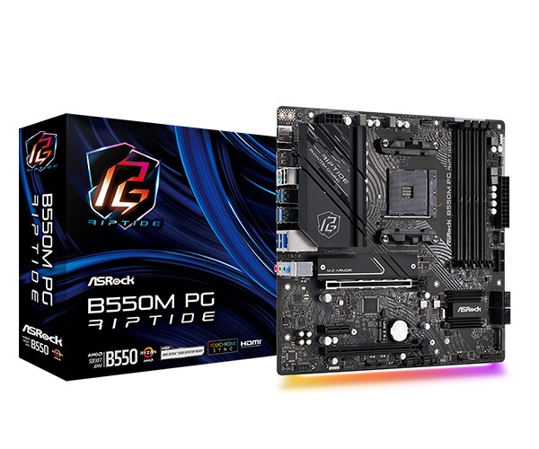 Scheda madre ASROCK B550M Phantom Gaming Riptide socket AM4