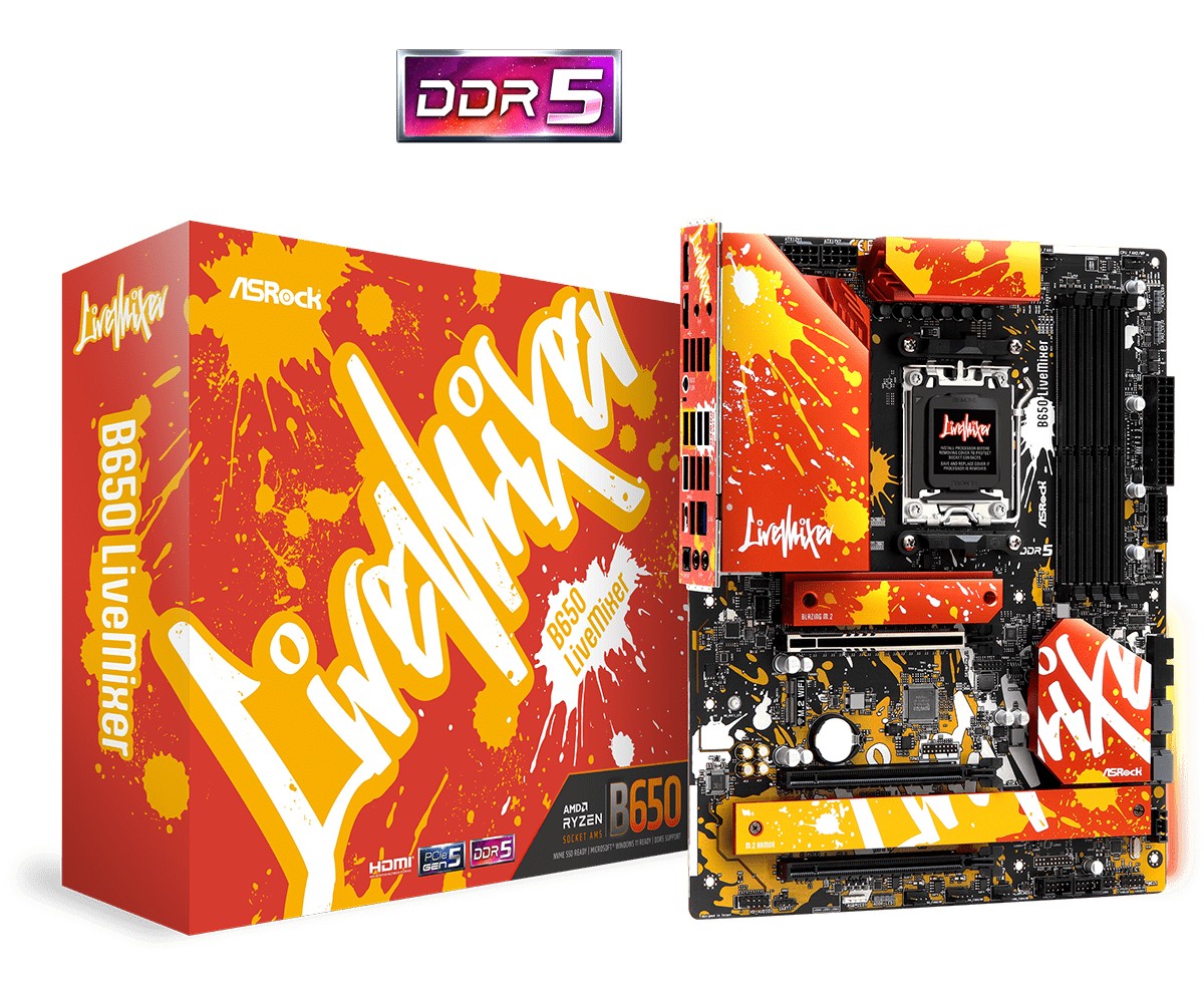 Scheda Madre Asrock B650 LiveMixer AM5 ATX