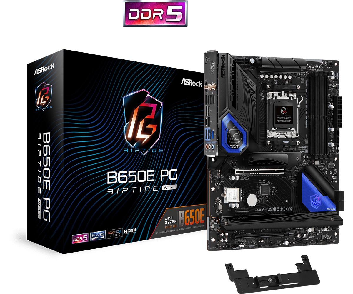 Scheda madre ASROCK B650E Phantom Gaming Riptide Wifi socket AM5