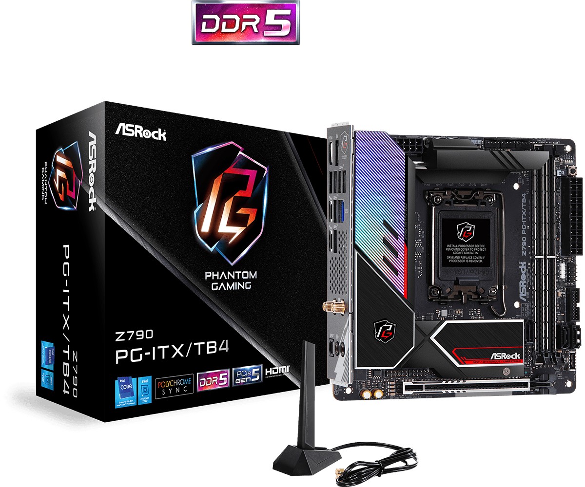 Scheda Madre Asrock Z790 PG-ITX/TB4 LGA 1700 Mini-ITX