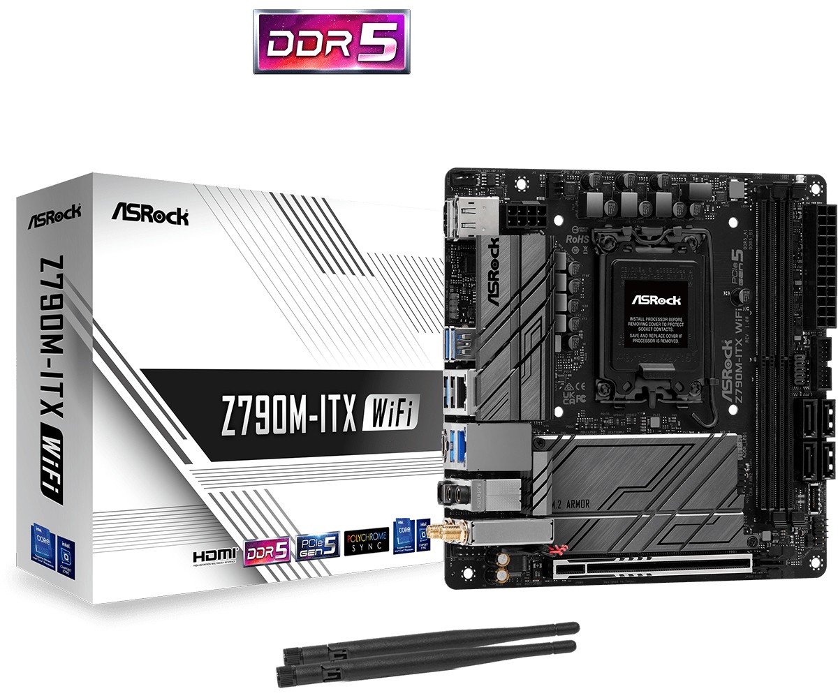 Scheda Madre Asrock Z790M-ITX WiFi LGA 1700 Mini-ITX