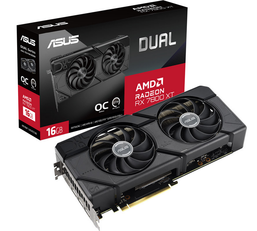 VGA Asus Radeon RX 7800XT 16GB DUAL OC GDDR6