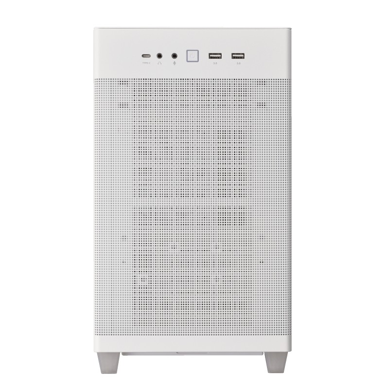 Case ASUS Prime AP201 Micro-ATX Vetro Temperato Bianco