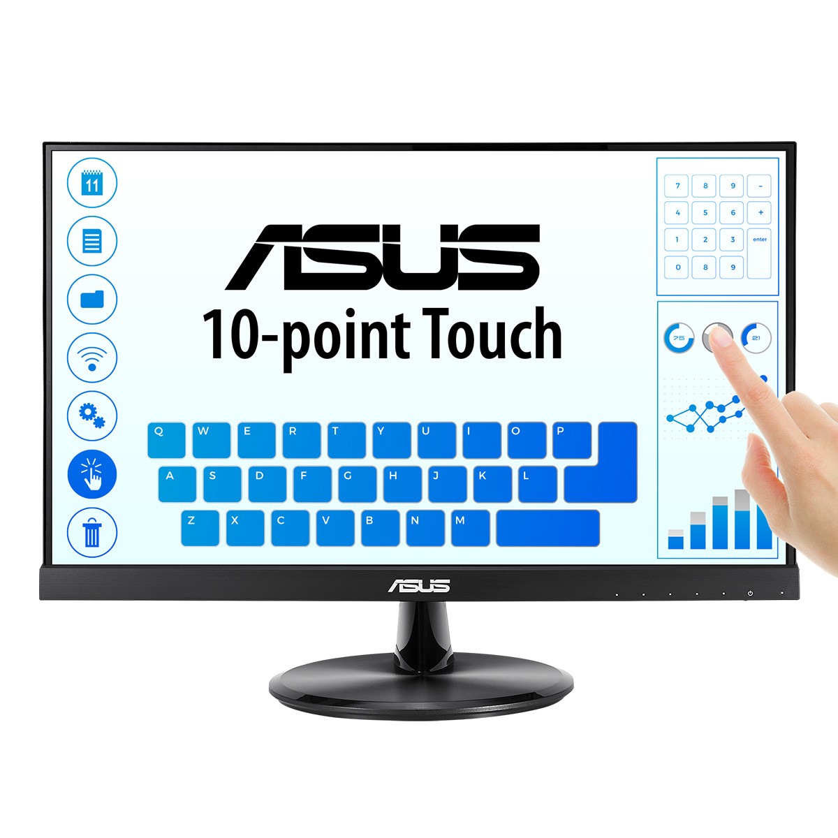 Monitor ASUS VT229H 22” FullHD IPS Touchscreen LED Nero