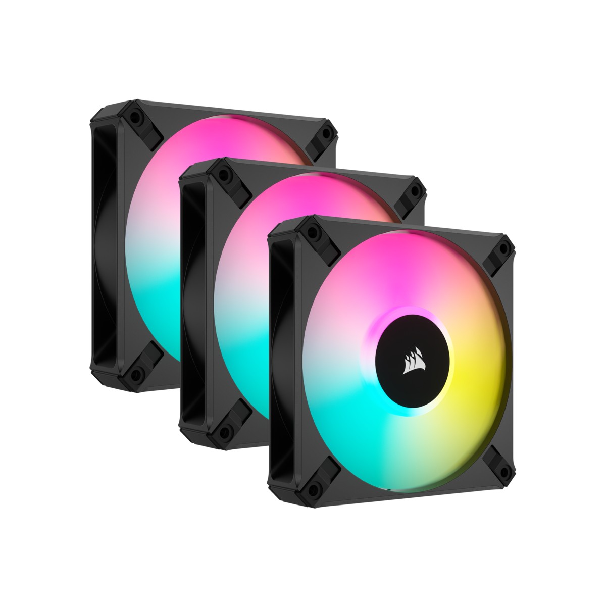 Ventola Corsair AF Elite Series RGB PWM 3pack con controller RGB 120 mm nero