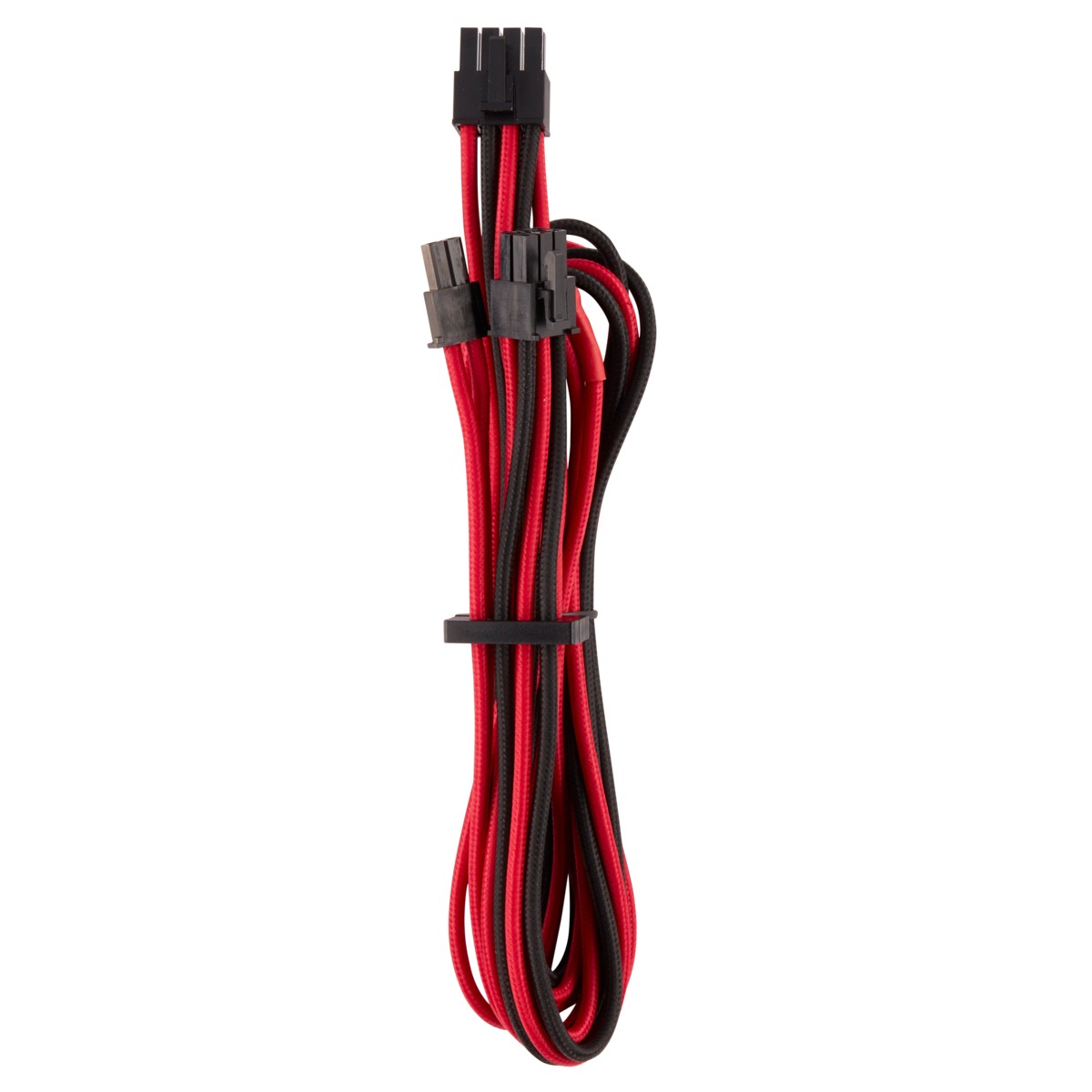 Corsair Premium Sleeved PCIe Single-Kabel, (Gen 4) –  rosso/nero