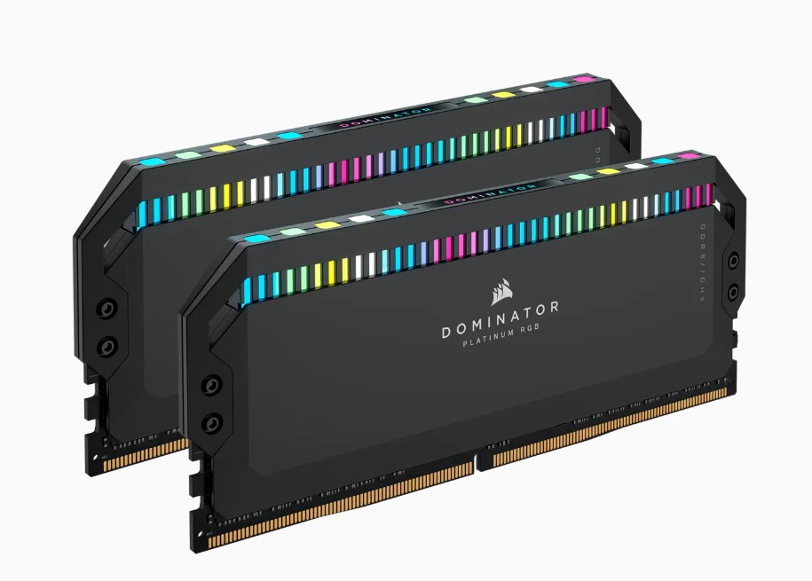 Ram Corsair Dominator Platinum RGB 64GB (2×32) DDR5 5600MHz CL40 Grigio