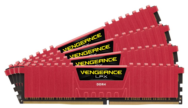 RAM Corsair Vengeance LPX DDR4 2133MHz 64GB (4×16) CL13 Rosso