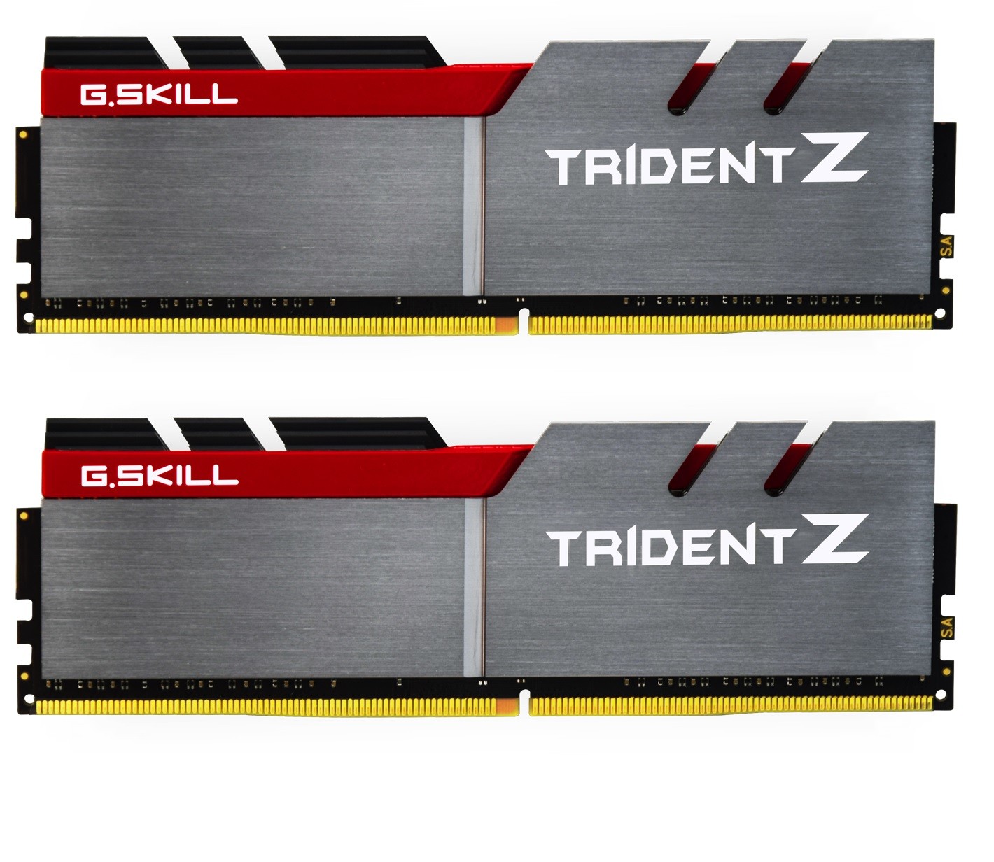 RAM G.Skill Trident Z DDR4 3200MHz 16GB (2×8) CL16 Kit Silver rosso