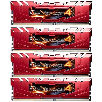 RAM G.Skill Ripjaws 4 DDR4 2666MHz 32GB (4×8) CL15 Rosso