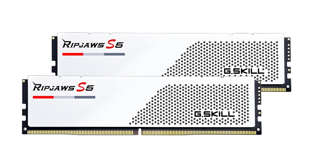 Ram G.SKILL RIPJAWS S5 DDR5 6000MHz 32GB (2×16) XMP 3.0 CL32 BIANCO