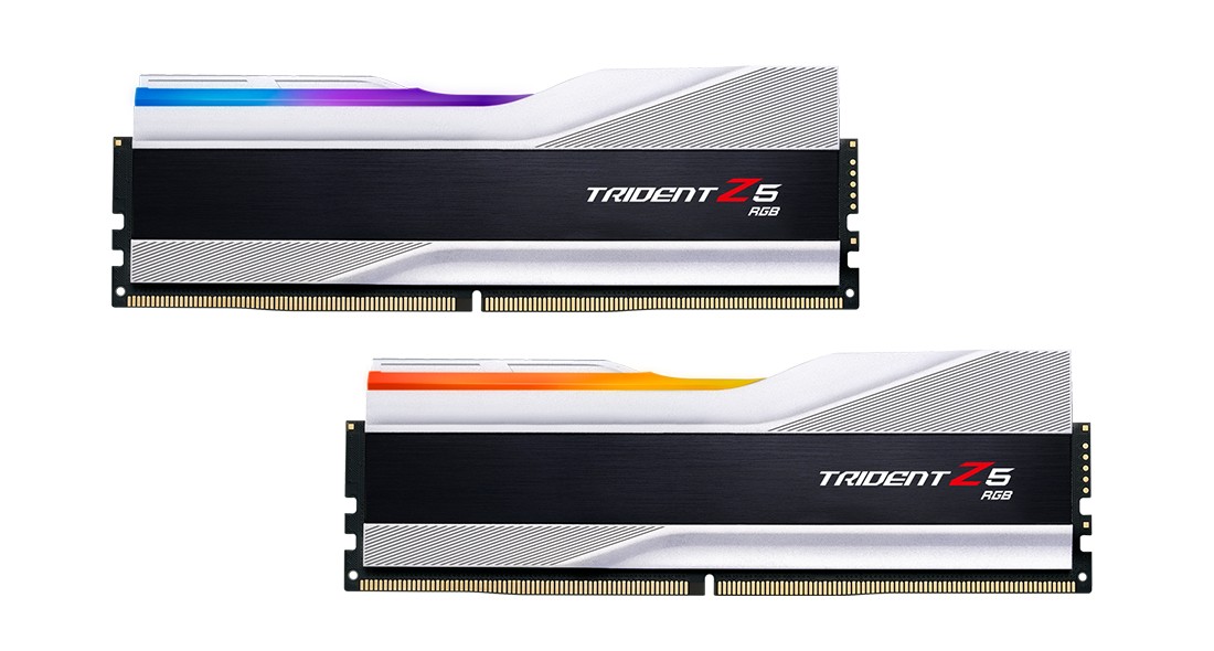 Ram G.SKILL TRIDENT Z5 DDR5 5600MHz 64GB (2×32) RGB XMP 3.0 CL28 ARGENTO