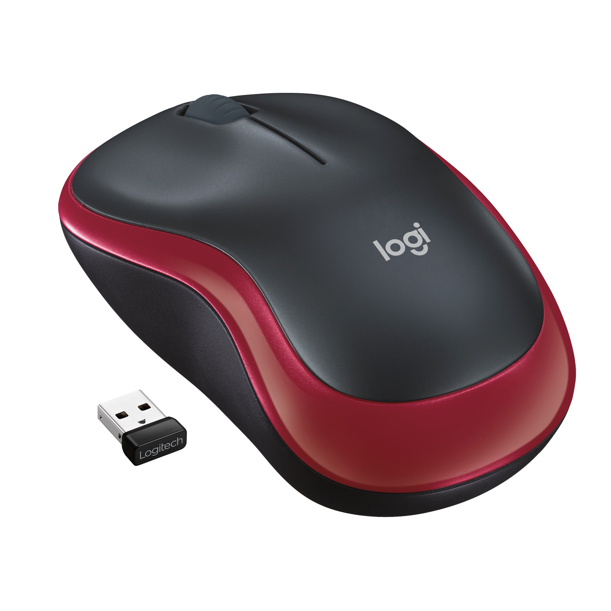 Mouse Logitech wireless ottico rosso