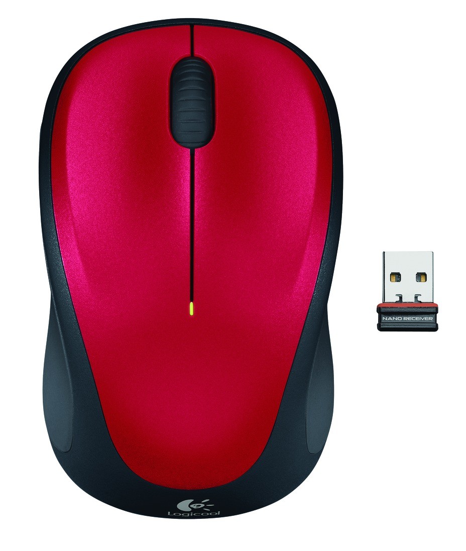 Mouse Logitech M235 Wireless rosso