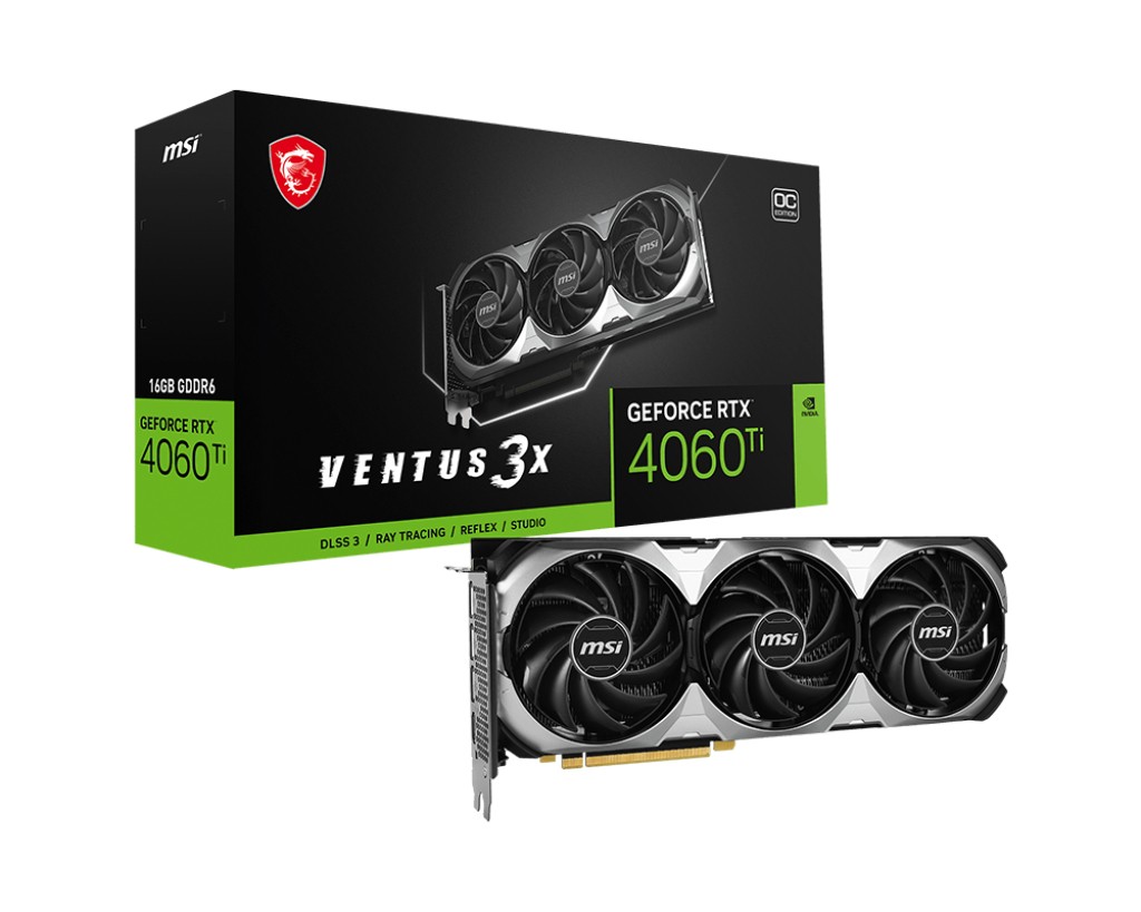 VGA MSI GeForce RTX 4060 TI 16GB Ventus 3X OC