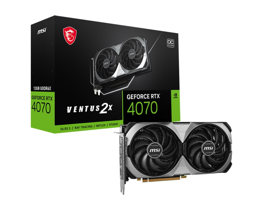 VGA MSI GeForce RTX 4070 12GB Ventus 2X E 12G OC