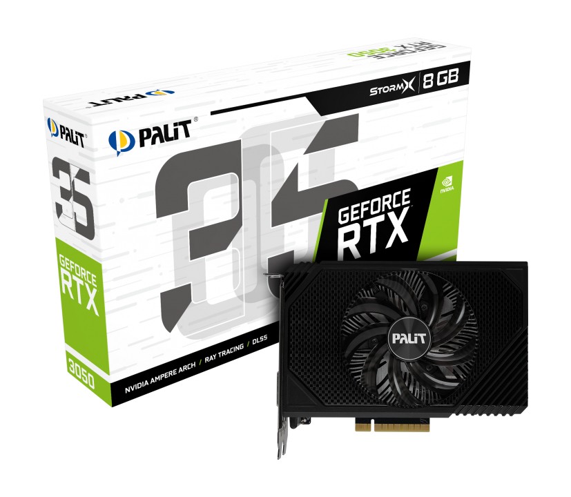 VGA Palit GeForce RTX 3050 8GB StormX (GA107)
