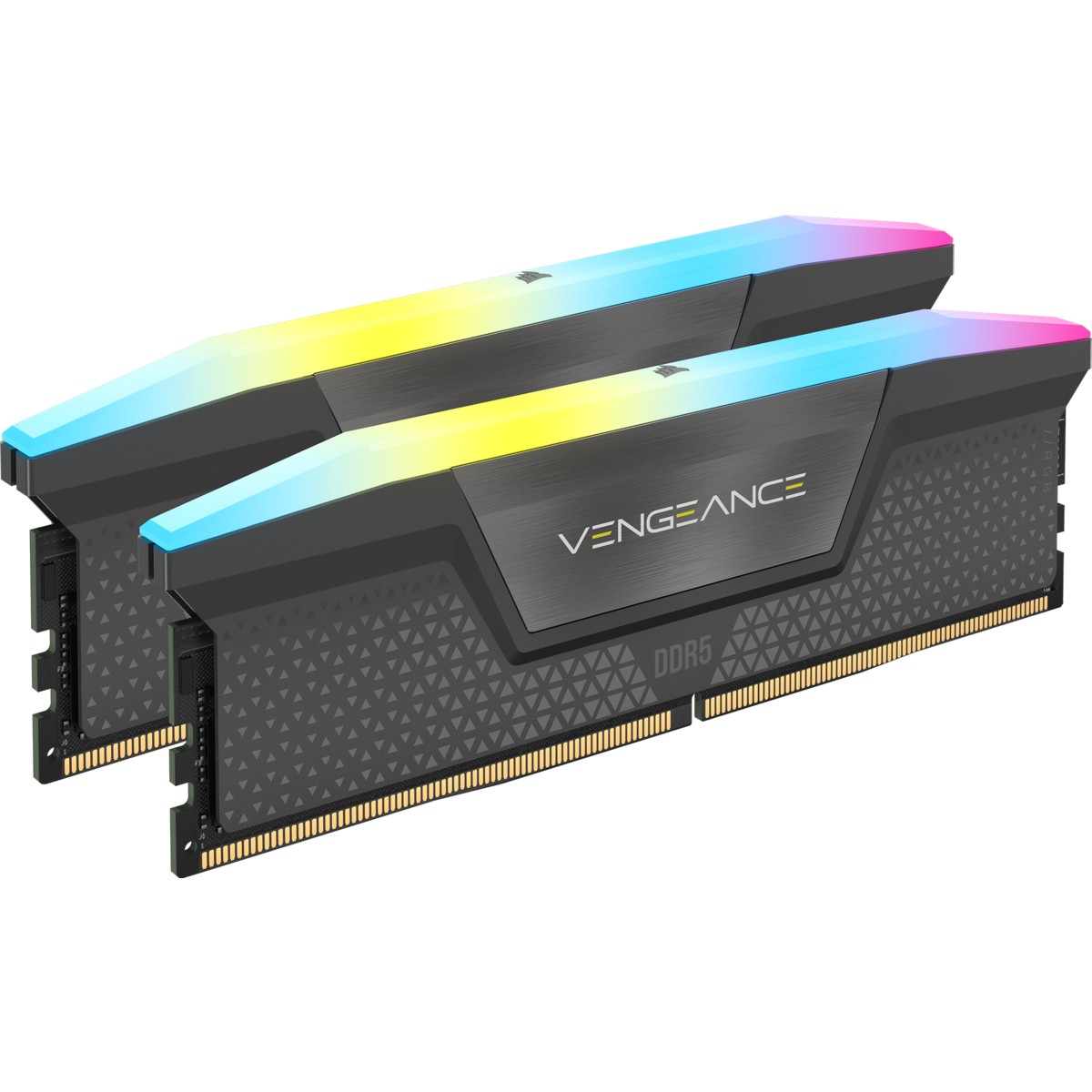 Ram Corsair Vengeance RGB 32GB (2×16) DDR5 5200MHz CL40 Grigio AMD EXPO