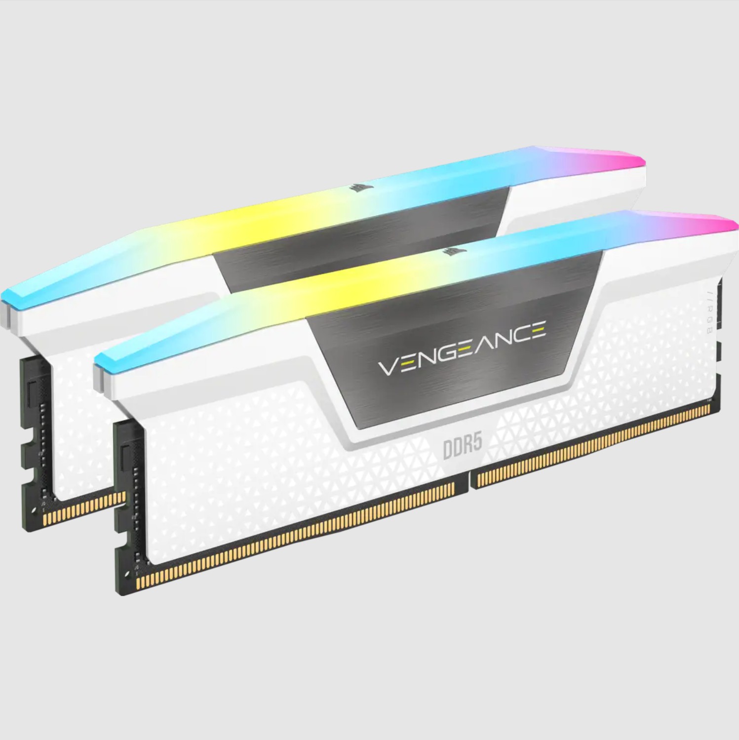 RAM Corsair Vengeance RGB DDR5 6000MHz 32GB (2×16) CL36 Bianco XMP 3.0