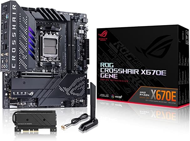 Scheda Madre AMD ASUS ROG CROSSHAIR X670E GENE AM5 Micro-ATX