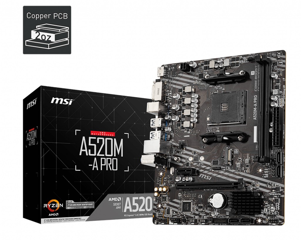 Scheda madre MSI A520M-A Pro socket AM4