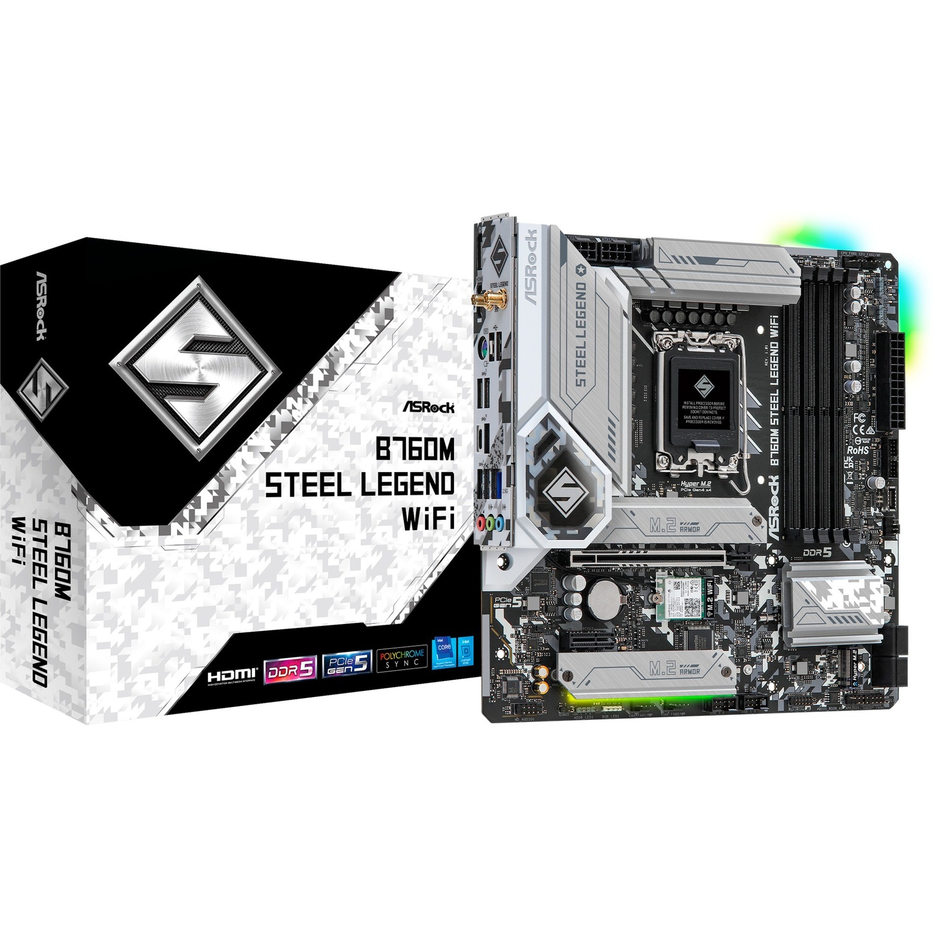 Scheda madre ASROCK B760M STEEL LEGEND WIFI socket 1700