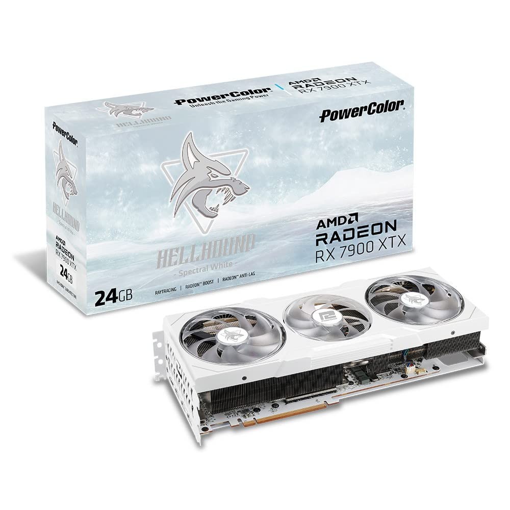 VGA PowerColor Radeon Hellhound Spectral White RX 7900 XTX 24GB GDDR6