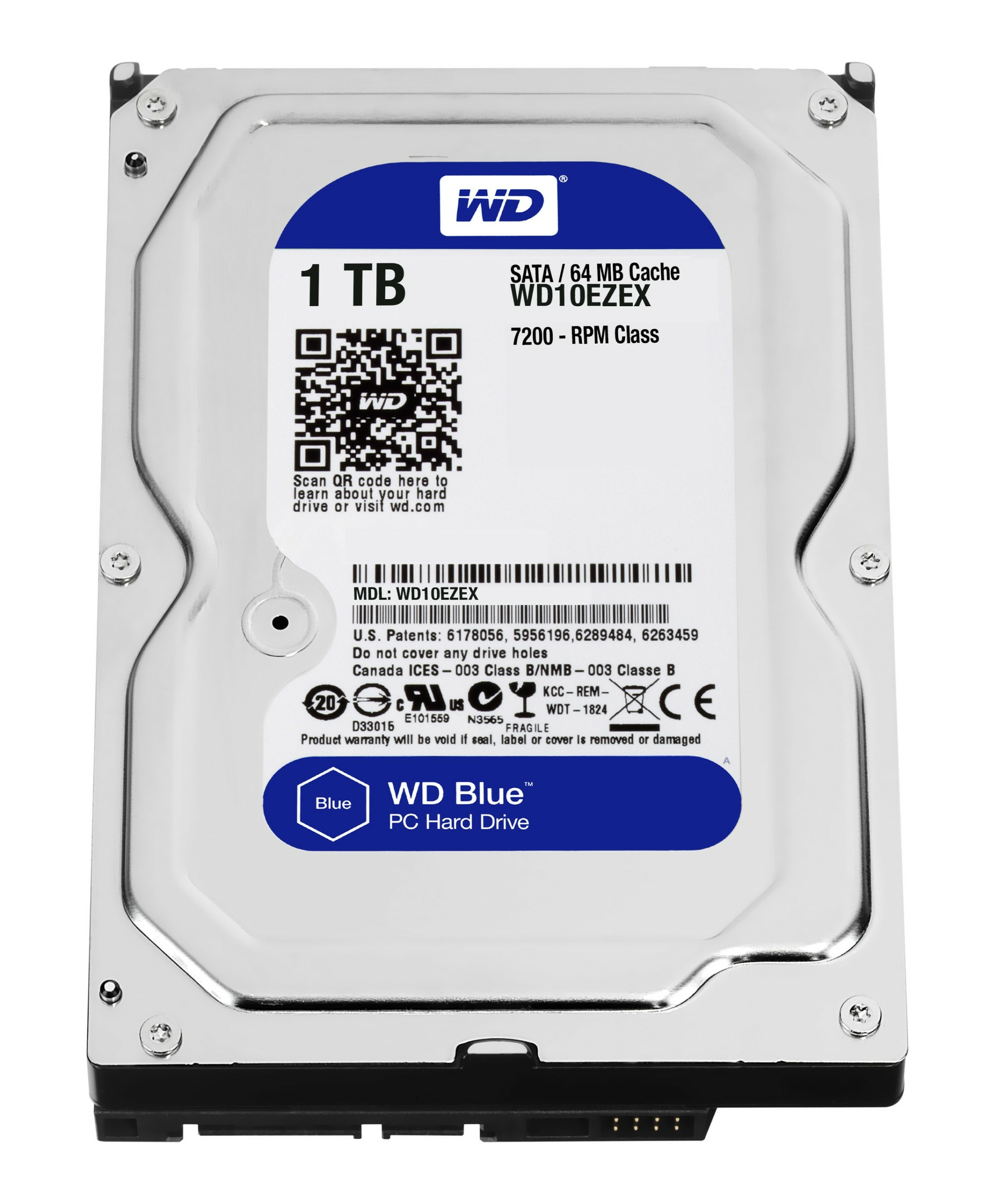 HDD Western Digital WD10EZEX 1TB Sata III 3,5″ 7200rpm 64MB