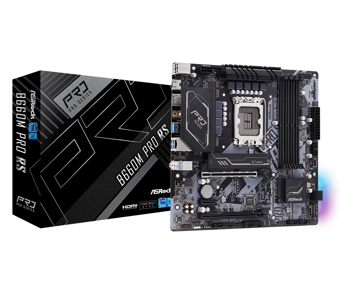 Scheda Madre Intel Asrock B660M Pro RS LGA 1700 Micro-ATX